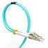 Fiber Patch Cable, VANDESAIL 10G Gigabit Fiber Optic Cables with LC to LC Multimode OM3 Duplex 50/125 OFNP (2M, OM3-2Pack)
