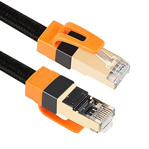 Vandesail CAT7 LAN Network Cable (1m/3ft, Nylon Braided-1pack)